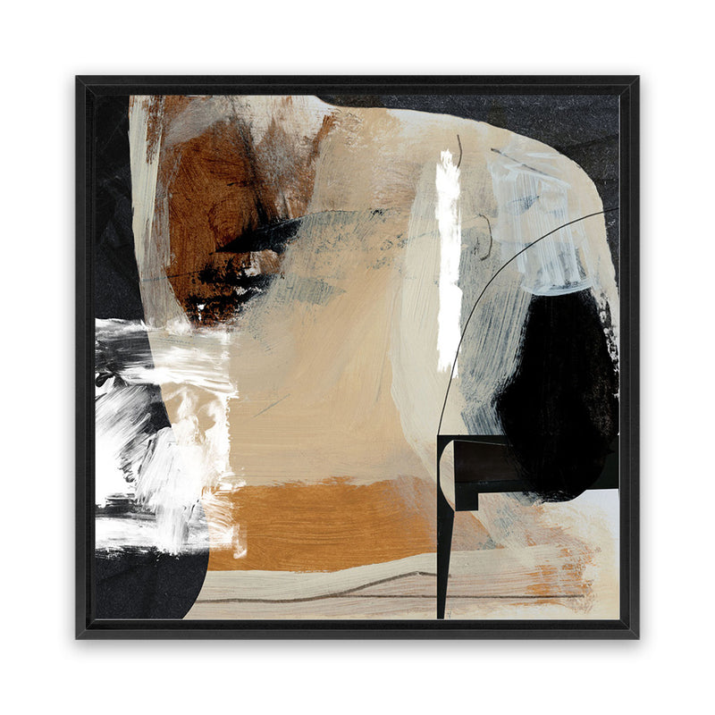 Shop Logical (Square) Canvas Art Print-Abstract, Black, Brown, Dan Hobday, Square, View All-framed wall decor artwork