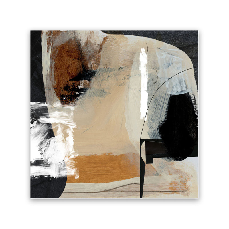 Shop Logical (Square) Canvas Art Print-Abstract, Black, Brown, Dan Hobday, Square, View All-framed wall decor artwork