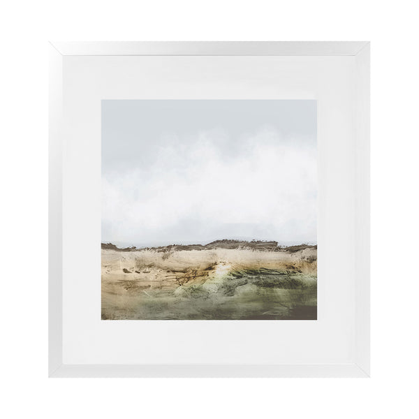 Shop Mexico (Square) Art Print-Abstract, Dan Hobday, Green, Neutrals, Square, View All-framed painted poster wall decor artwork