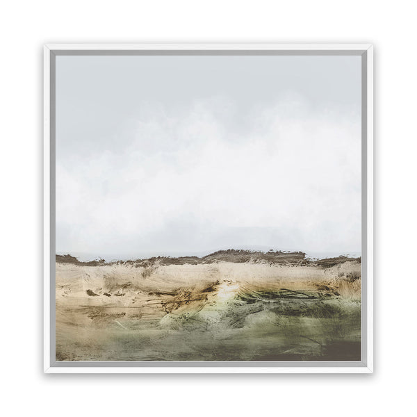 Shop Mexico (Square) Canvas Art Print-Abstract, Dan Hobday, Green, Neutrals, Square, View All-framed wall decor artwork