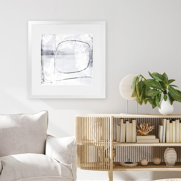 Shop Mood (Square) Art Print-Abstract, Dan Hobday, Neutrals, Square, View All-framed painted poster wall decor artwork