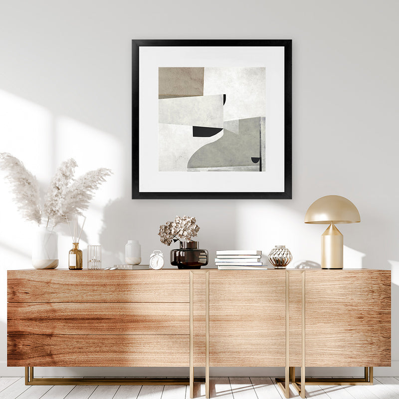 Shop Priory (Square) Art Print-Abstract, Dan Hobday, Neutrals, Square, View All-framed painted poster wall decor artwork