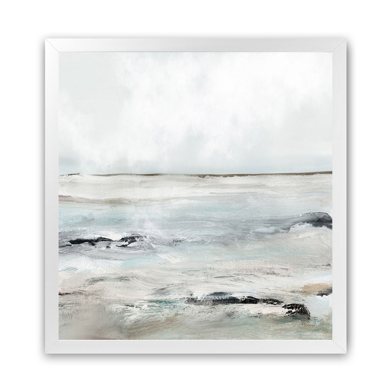 Shop Sandy Bay (Square) Art Print-Abstract, Dan Hobday, Neutrals, Square, View All-framed painted poster wall decor artwork