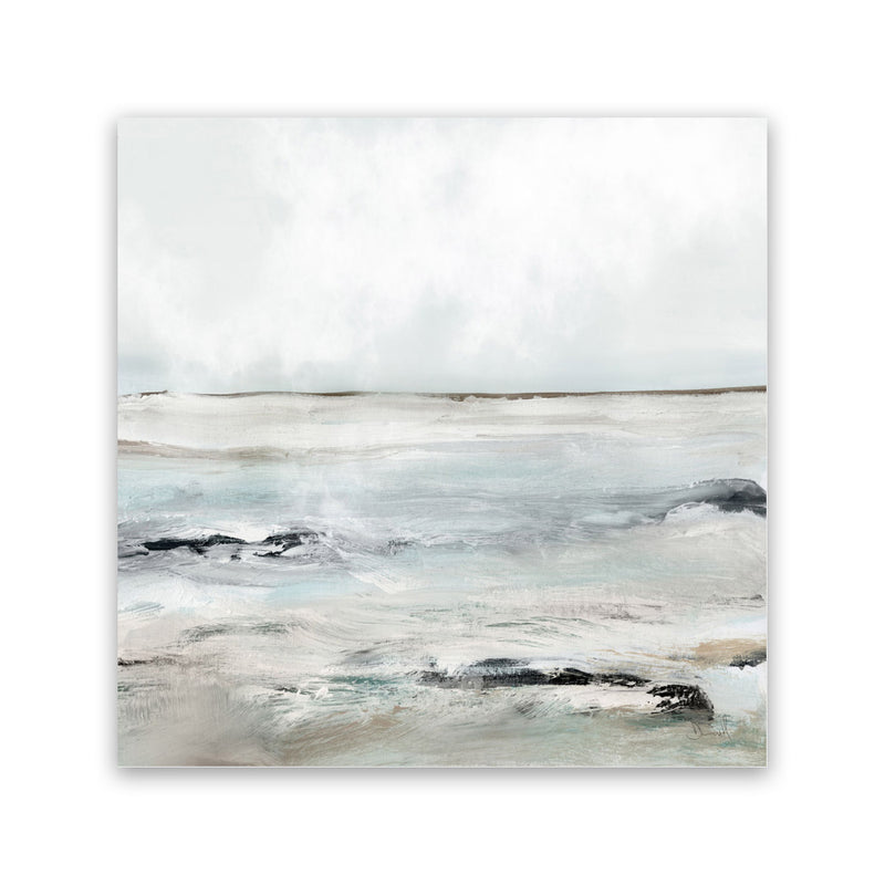 Shop Sandy Bay (Square) Canvas Art Print-Abstract, Dan Hobday, Neutrals, Square, View All-framed wall decor artwork