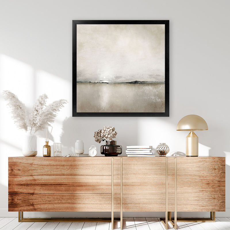 Shop Sunlight Bay (Square) Art Print-Abstract, Brown, Dan Hobday, Square, View All-framed painted poster wall decor artwork