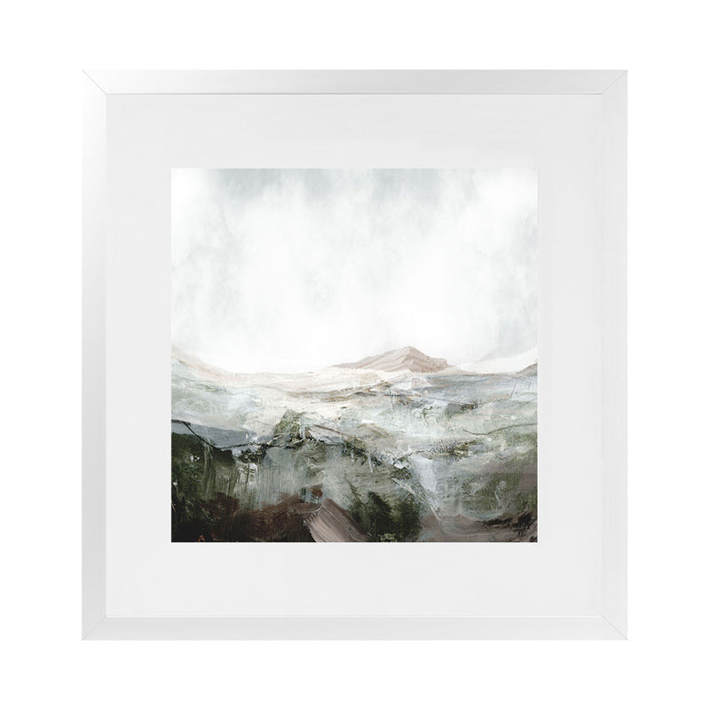 Shop Natural Land (Square) Art Print-Abstract, Dan Hobday, Green, Square, View All, White-framed painted poster wall decor artwork