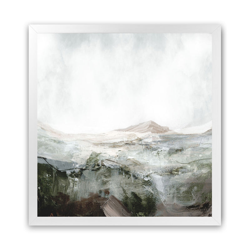 Shop Natural Land (Square) Art Print-Abstract, Dan Hobday, Green, Square, View All, White-framed painted poster wall decor artwork