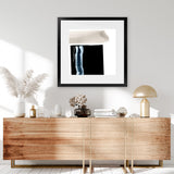 Shop Adjacent 2 (Square) Art Print-Abstract, Black, Dan Hobday, Square, View All-framed painted poster wall decor artwork