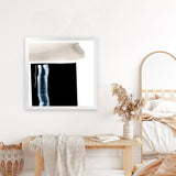 Shop Adjacent 2 (Square) Art Print-Abstract, Black, Dan Hobday, Square, View All-framed painted poster wall decor artwork