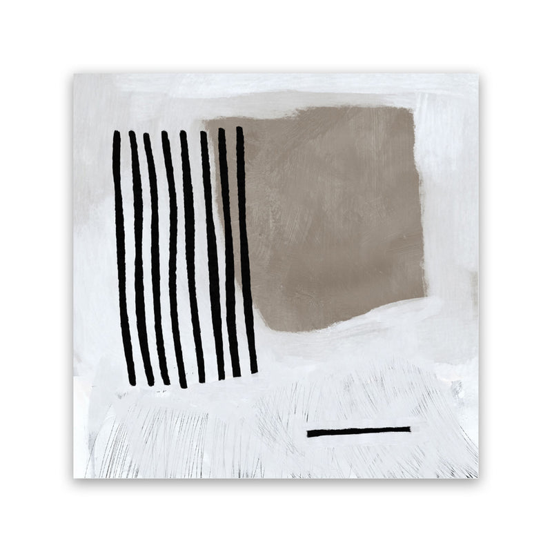 Shop Be There (Square) Canvas Art Print-Abstract, Brown, Dan Hobday, Neutrals, Square, View All-framed wall decor artwork
