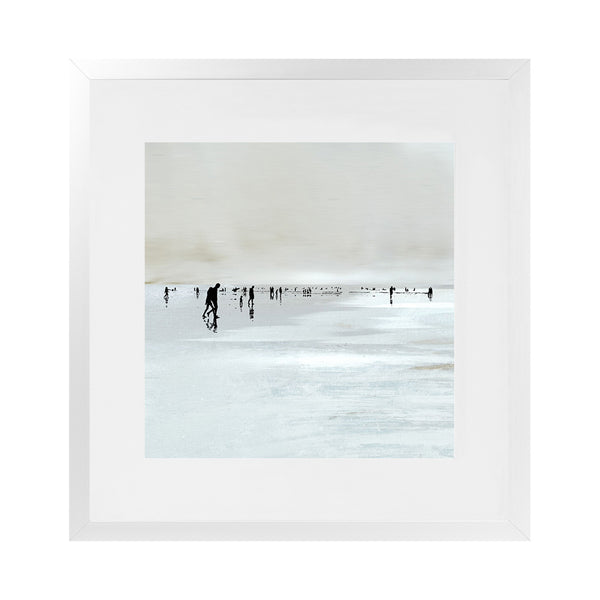 Shop Beachy (Square) Art Print-Abstract, Dan Hobday, Neutrals, Square, View All-framed painted poster wall decor artwork