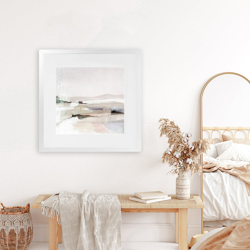 Shop Blended (Square) Art Print-Abstract, Dan Hobday, Neutrals, Square, View All-framed painted poster wall decor artwork