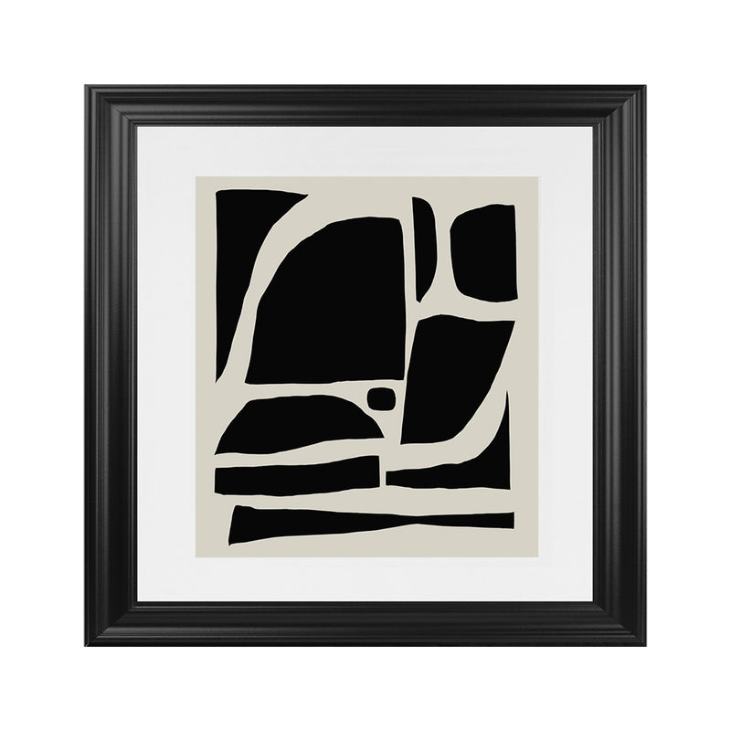 Shop Boom (Square) Art Print-Abstract, Black, Dan Hobday, Square, View All-framed painted poster wall decor artwork