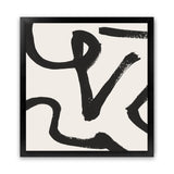 Shop Brooklyn 1 (Square) Art Print-Abstract, Black, Dan Hobday, Neutrals, Square, View All-framed painted poster wall decor artwork
