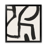 Shop Brooklyn 2 (Square) Art Print-Abstract, Black, Dan Hobday, Neutrals, Square, View All-framed painted poster wall decor artwork