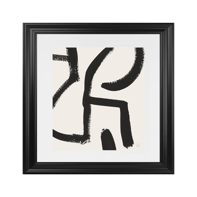 Shop Brooklyn 2 (Square) Art Print-Abstract, Black, Dan Hobday, Neutrals, Square, View All-framed painted poster wall decor artwork
