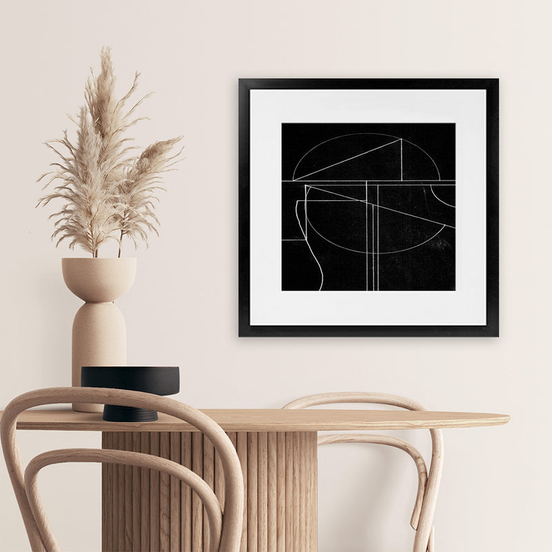 Shop Buia (Square) Art Print-Abstract, Black, Dan Hobday, Square, View All-framed painted poster wall decor artwork