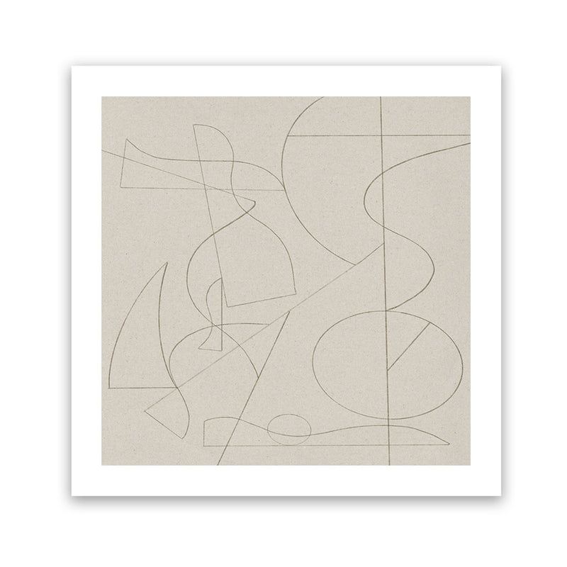 Shop Founded (Square) Art Print-Abstract, Brown, Dan Hobday, Neutrals, Square, View All-framed painted poster wall decor artwork