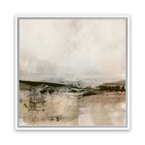 Shop Distant Forest (Square) Canvas Art Print-Abstract, Brown, Dan Hobday, Neutrals, Square, View All-framed wall decor artwork