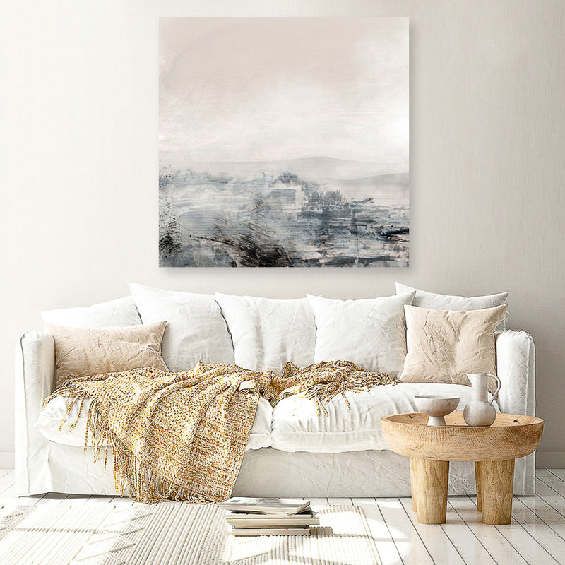 Shop Distant (Square) Canvas Art Print-Abstract, Dan Hobday, Neutrals, Square, View All-framed wall decor artwork