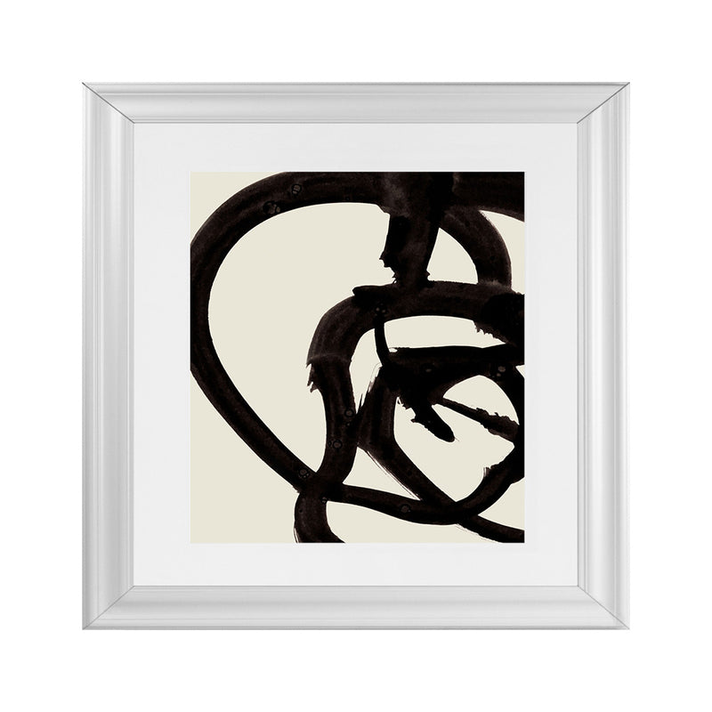 Shop Mono Brush 2 (Square) Art Print-Abstract, Black, Dan Hobday, Square, View All-framed painted poster wall decor artwork