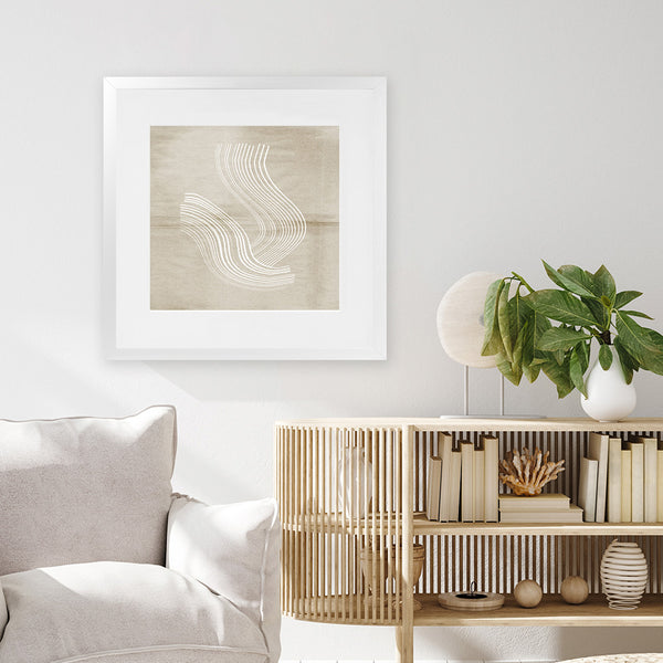 Shop Moved (Square) Art Print-Abstract, Dan Hobday, Neutrals, Square, View All-framed painted poster wall decor artwork