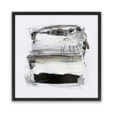 Shop Neutral Tones (Square) Canvas Art Print-Abstract, Black, Dan Hobday, Neutrals, Square, View All-framed wall decor artwork