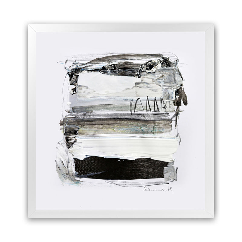 Shop Neutral Tones (Square) Art Print-Abstract, Black, Dan Hobday, Neutrals, Square, View All-framed painted poster wall decor artwork