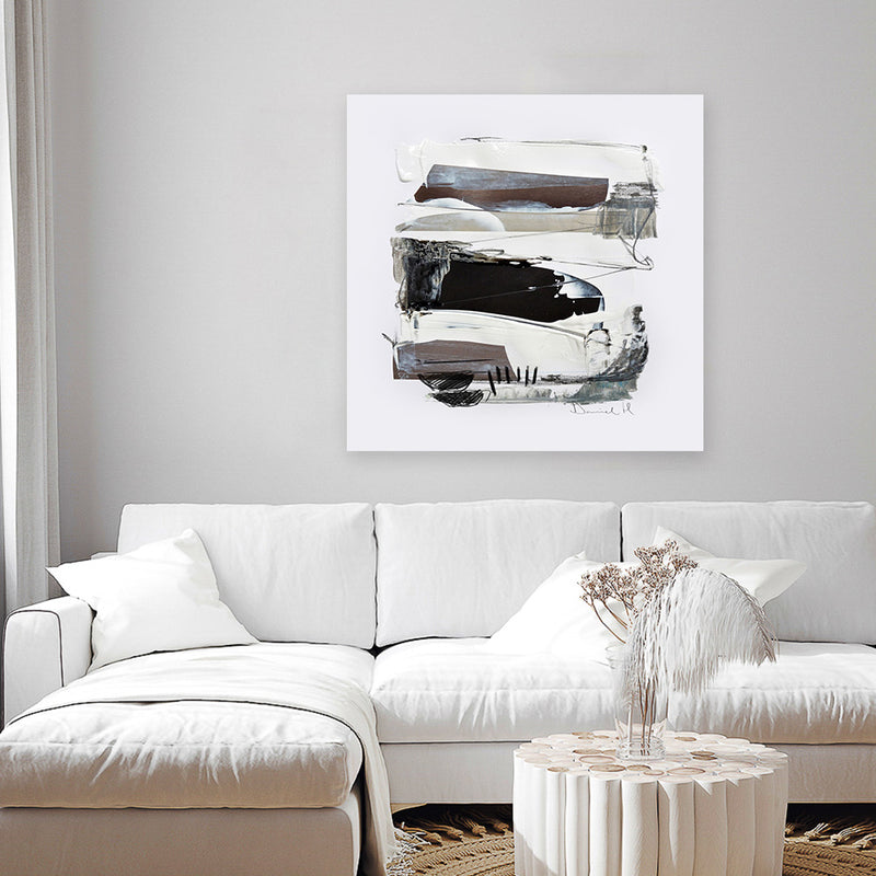 Shop Neutral Tones 2 (Square) Canvas Art Print-Abstract, Dan Hobday, Neutrals, Square, View All-framed wall decor artwork