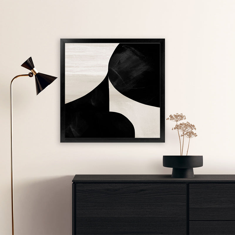 Shop Night Set 1 (Square) Art Print-Abstract, Black, Dan Hobday, Square, View All-framed painted poster wall decor artwork