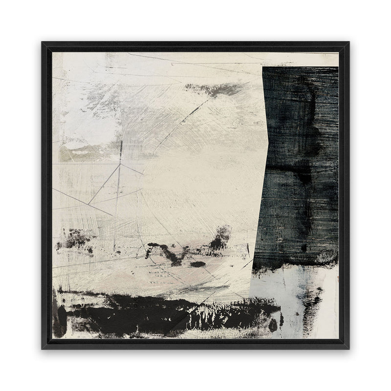 Shop Out Of Time (Square) Canvas Art Print-Abstract, Black, Dan Hobday, Neutrals, Square, View All-framed wall decor artwork