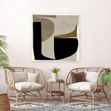 Shop Remix (Square) Canvas Art Print-Abstract, Black, Brown, Dan Hobday, Square, View All-framed wall decor artwork