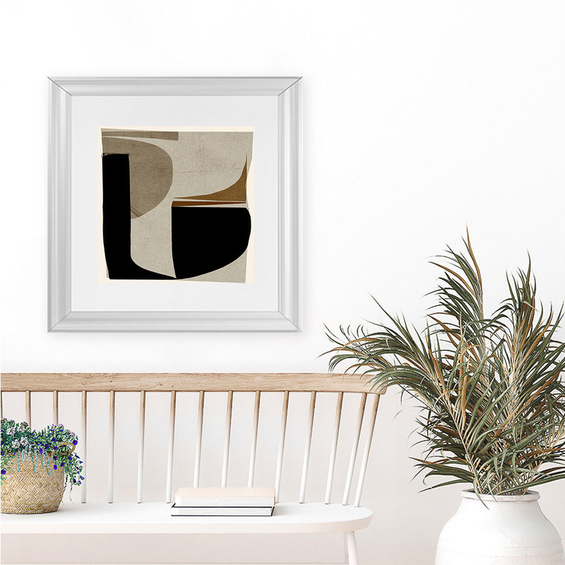 Shop Remix (Square) Art Print-Abstract, Black, Brown, Dan Hobday, Square, View All-framed painted poster wall decor artwork