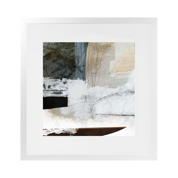 Shop Reach You (Square) Art Print-Abstract, Dan Hobday, Neutrals, Square, View All, White-framed painted poster wall decor artwork