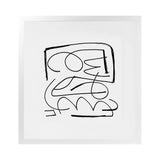 Shop Simple (Square) Art Print-Abstract, Black, Dan Hobday, Square, View All, White-framed painted poster wall decor artwork