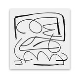 Shop Simple (Square) Art Print-Abstract, Black, Dan Hobday, Square, View All, White-framed painted poster wall decor artwork
