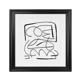 Shop Simple (Square) Art Print-Abstract, Black, Dan Hobday, Square, View All, White-framed painted poster wall decor artwork