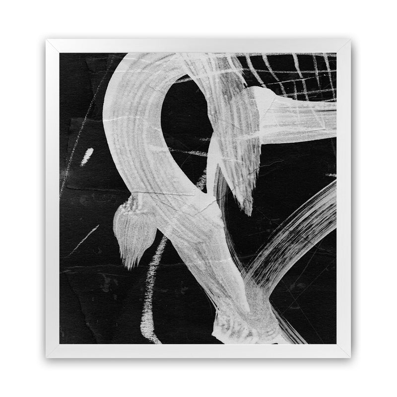 Shop Sinking (Square) Art Print-Abstract, Black, Dan Hobday, Square, View All-framed painted poster wall decor artwork