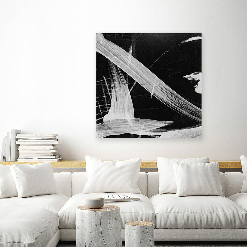 Shop Sinking 2 (Square) Canvas Art Print-Abstract, Black, Dan Hobday, Square, View All-framed wall decor artwork