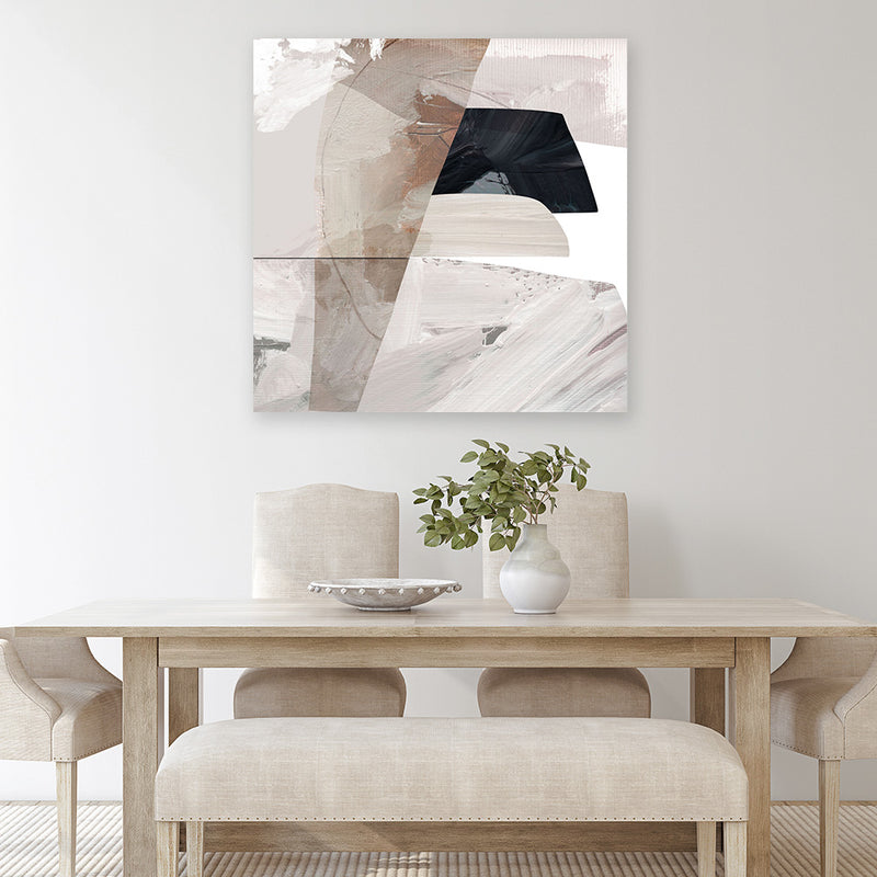 Shop Smooth (Square) Canvas Art Print-Abstract, Brown, Dan Hobday, Neutrals, Square, View All-framed wall decor artwork