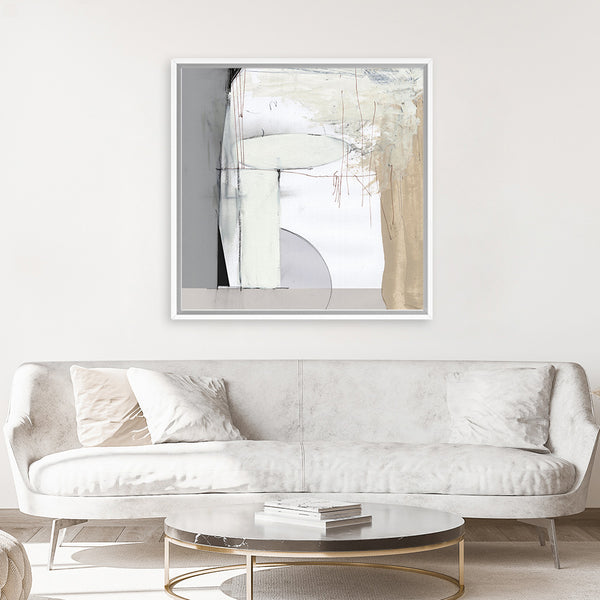 Shop Soft Neutral (Square) Canvas Art Print-Abstract, Dan Hobday, Neutrals, Square, View All-framed wall decor artwork