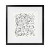 Shop Statement (Square) Art Print-Abstract, Black, Dan Hobday, Square, View All, White-framed painted poster wall decor artwork