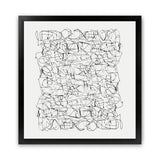 Shop Statement (Square) Art Print-Abstract, Black, Dan Hobday, Square, View All, White-framed painted poster wall decor artwork