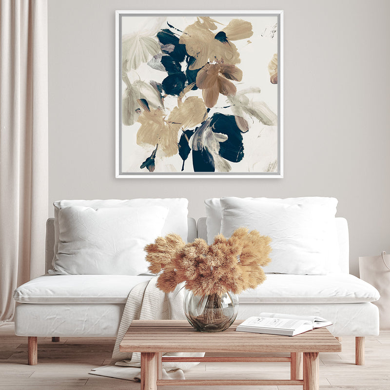 Shop Summer View 2 (Square) Canvas Art Print-Abstract, Blue, Brown, Dan Hobday, Square, View All-framed wall decor artwork