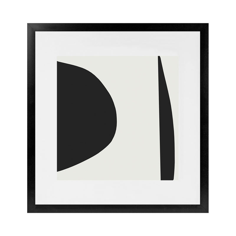 Shop Minimal Black 1 (Square) Art Print-Abstract, Black, Dan Hobday, Neutrals, Square, View All-framed painted poster wall decor artwork