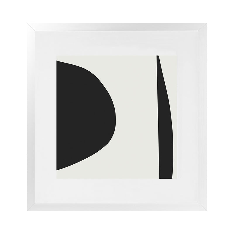 Shop Minimal Black 1 (Square) Art Print-Abstract, Black, Dan Hobday, Neutrals, Square, View All-framed painted poster wall decor artwork