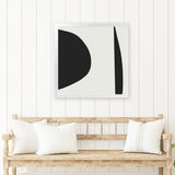 Shop Minimal Black 1 (Square) Art Print-Abstract, Black, Dan Hobday, Neutrals, Square, View All-framed painted poster wall decor artwork