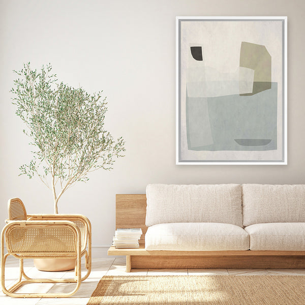 Shop Bourne Canvas Art Print-Abstract, Dan Hobday, Neutrals, Portrait, Rectangle, View All-framed wall decor artwork