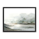 Shop Ebb Canvas Art Print-Abstract, Dan Hobday, Grey, Horizontal, Rectangle, View All, White-framed wall decor artwork