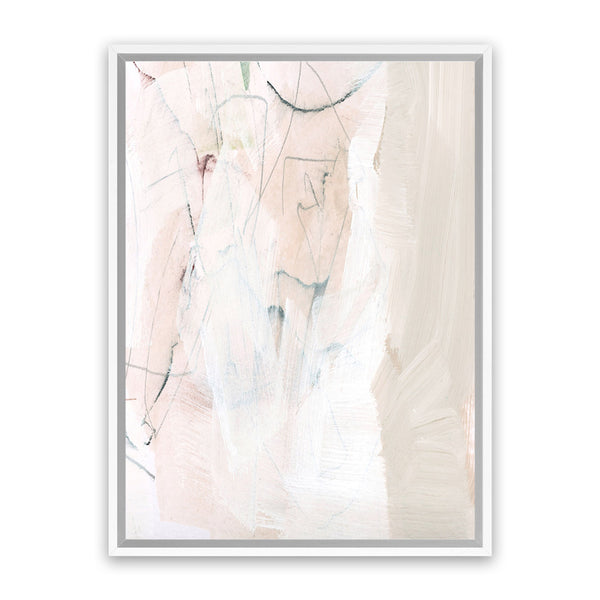 Shop Fade To White Canvas Art Print-Abstract, Dan Hobday, Neutrals, Portrait, Rectangle, View All-framed wall decor artwork